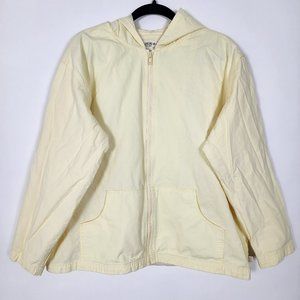 Cherokee Lined Jacket Mens Medium Long Sleeve Yellow Full Zip Outerwear